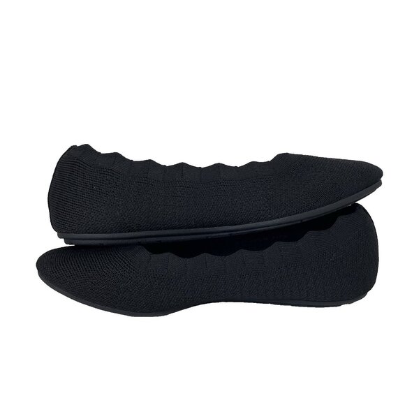 Skechers Love Spell Ballet Flat Shoes Women 8.5 Black Cleo Casual Dressy Slip On - Picture 4 of 14